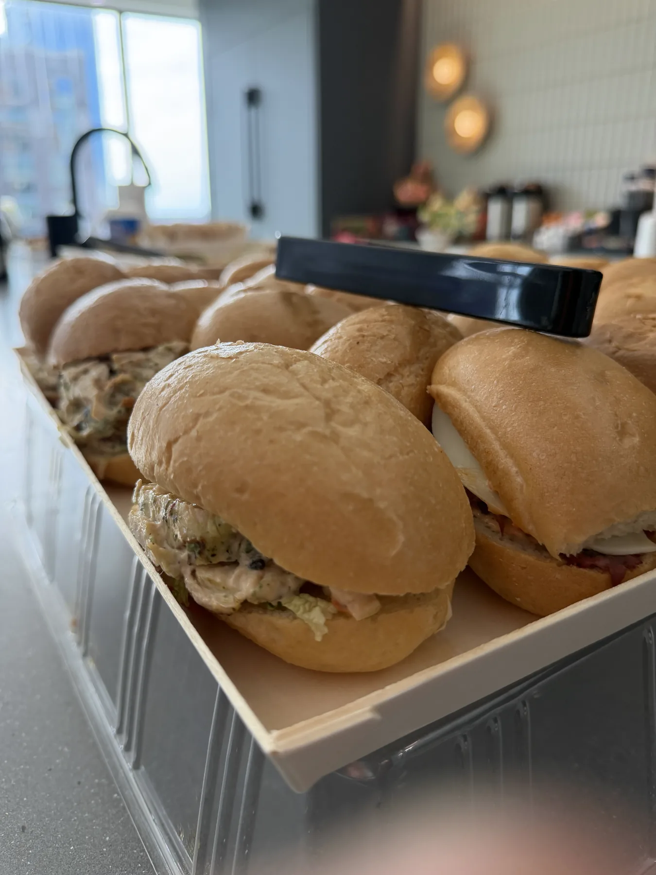 Sandwiches arranged for a ChiPMA community event